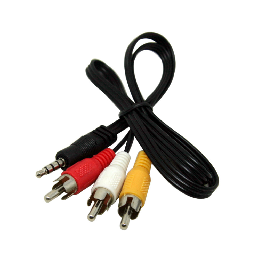 Щнур роз'єм Jack 3,5 мм на 3 х RCA, 1.5м. (аудіо-відео)